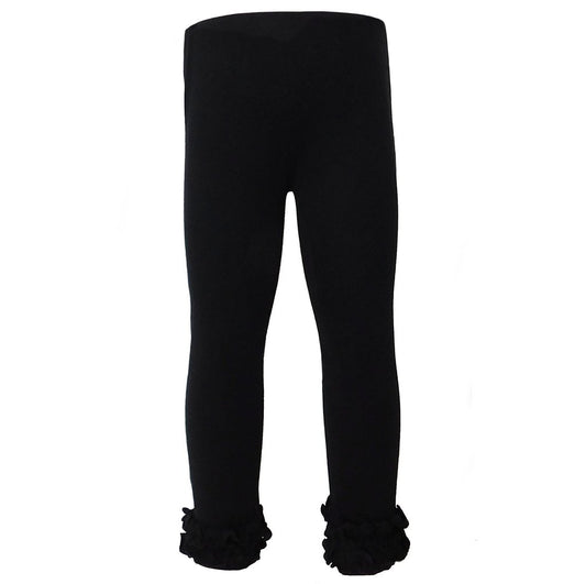Black Ruffle Leggings